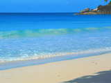 Seychelles, main island Mahe, wonderful tropical beach, turquoise waters