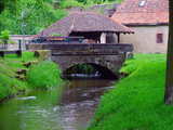 The little river Lauter in Wissembourg, vicinity of the Bruch