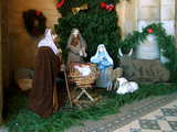 Crèche de Noël, à l'église de Mangiennes, France