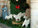 Crèche de Noël, à l'église de Mangiennes, France