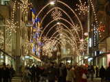 Xmas street illumination, the *Freie Strasse* in Basel, Switzerland, December 2005
